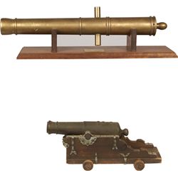 Lot Of 2 Small Cannons: