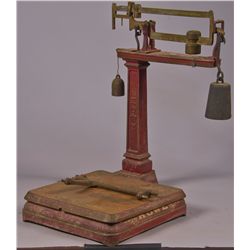 Howe Cast-Iron Balance 2 Beam Scale w/ Weights