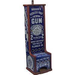 1 Cent Brouse's Peerless 4-Column Vending Machine c1890