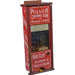 1 Cent Pulver TOO CHOOS Gum Vending Machine c1915