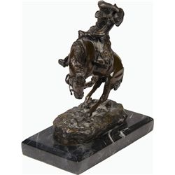 Frederic Remington "The Rattlesnake" Bronze Statue