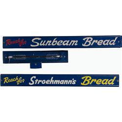 Reach For Sunbeam Bread Embossed Metal Door Pull