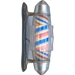 Light-Up Barbershop Pole Trade Sign