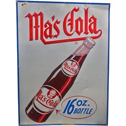 Ma's Cola Embossed Tin Sign