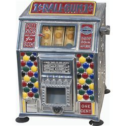 1 Cent "Ball-Gum" Jak-Pot Dandy Vender Fruit 3-Reel Tra