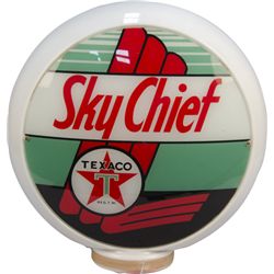 Original Texaco Sky Chief Milk Glass Gas Pump Globe