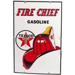 Texaco Fire Chief Gasoline Porcelain Pump Sign