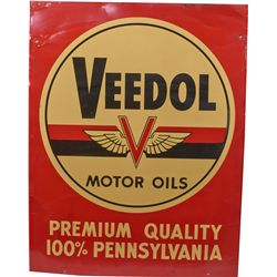 Veedol Motor Oils Double-Sided Tin Sign