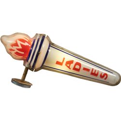 "LADIES" Plastic Light-Up Torch Shaped Double Sided Fla