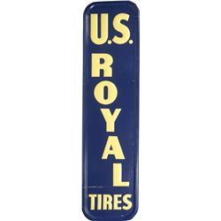 "US Royal Tires" Embossed, Self-Framed Tin Advertisemen