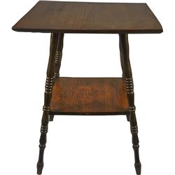 Wooden Side Table w/ Shelf