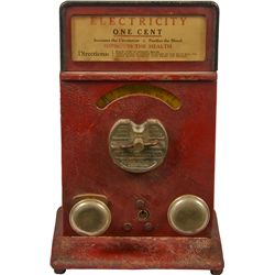 1 Cent Advance Machine Co. "Electricity" Arcade Machine