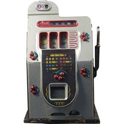 10 Cent Mills Novelty Half-Top Black Cherry Slot Machin