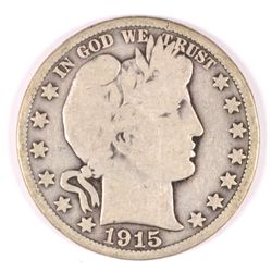 1915 BARBER HALF DOLLAR VG
