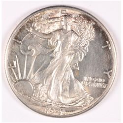 1941 WALKING LIBERTY HALF DOLLAR, MS-65 BLAZING WHITE,