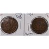 Image 1 : 1854 & 1855 LARGE CENT F/VF