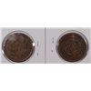 Image 2 : 1854 & 1855 LARGE CENT F/VF