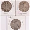 Image 1 : 1918-P,D,S WALKING LIBERTY HALVES