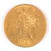 Image 1 : 1854S $10.00 LIBERTY GOLD, MS-61  VERY RARE DATE, NICE ORIGINAL COIN!!