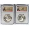 Image 1 : 1951-S FRANKLIN HALF DOLLAR NGC MS64 & 1951-S FRANKLIN HALF DOLLAR NGC MS64 FBL