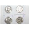 Image 1 : Lot Of 4 Eisenhower Dollars