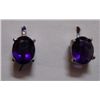 Image 1 : Amethyst Earring weight 4.060g Sterling silver