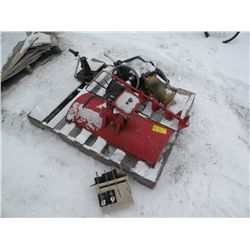 Pump, push blade, auger