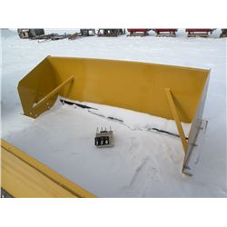 8 ft snow pusher for skid loader w/metal cutting edge -NEW