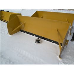 8 ft snow pusher for skid loader w/metal cutting edge -NEW