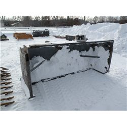 Snow pusher w/back drag