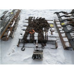 Qty 8 log chains