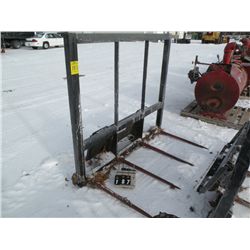 Hay fork for skid steer