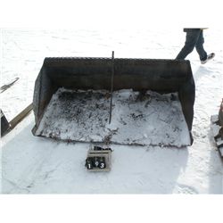 Material bucket for skid loader