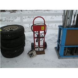 2 wheel cart w/wire