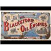 Image 1 : A Blackstone Oil Engines Enamel Sign, decorat...