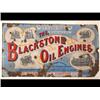 Image 1 : A Blackstone Oil Engines Enamel Sign, decorat...