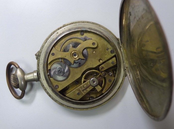 Montre De Poche Antique Roskopf - Échappement Roskopf - Non Fonctionnelle - Pièce De Collection
