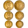 Image 1 : BRITISH INDIA: Victoria, Empress, 1876-1901, 3 coin set, 1879(b)