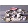 Image 1 : A large selection of porcelain collectibles including an Aynsley comport, Victorian moustache cups, 