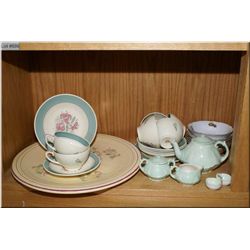 A selection of collectibles including six Susie  Cooper cups and saucers, large Royal Winton dish, p