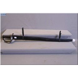 Victorian Massive Heavy Sabre & Leather Scabbard, called a Leadcutter, Circa 1870-1880, See Swords o