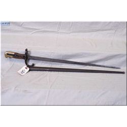 French Lebel Bayonet & Scabbard Dated 1879, with matching serial numbers