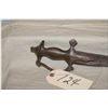 Image 2 : Tulwar Antique Indian Sword, traces of engraving on blade by handle [very sharp]