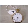 Image 1 : Birks 16 Size Open Faced Pocket Watch, stem set, gold filled case, excellent condition & working ord