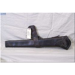 Hugh Carson Co. Ltd Ottawa, Circa 1920's Antique Western Leather Rifle Scabbard w/tacking design of 