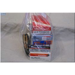 Bag Lot : 64 Rnds .303 Brit cal Ammo ( various makers) plus clip w/9 rnds .303 cal ammo - 20 Rnds .3