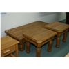 Image 1 : Lg Rustic Pine Style Cofee Table w/large bulbous feet