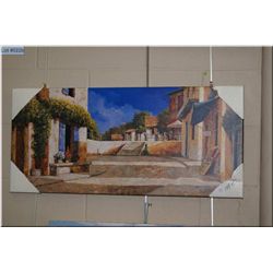 Market scene giclee picture