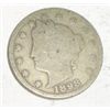 Image 1 : 1898 LIBERTY "V" NICKEL RED BOOK VALUE IS $4.00+ *NICE EARLY GOOD GRADE*!!