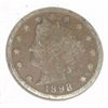 Image 1 : 1898 *KEY DATE* LIBERTY "V" NICKEL RED BOOK VALUE IS $4.00+ *NICE EARLY GOOD GRADE*!!